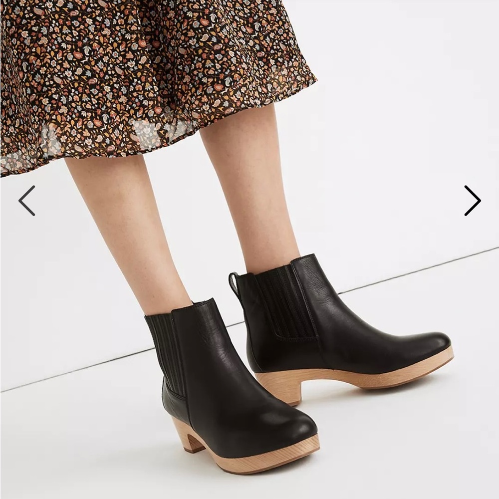 Benny Clog Chelsea Boot by Madewell in Black NWT